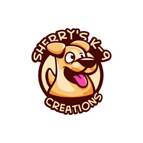 Professional brand with the title 'Cute, fun logo for a dog grooming business '