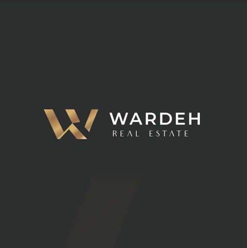 Roofing logo with the title 'Creative and sophisticated real estate logo using negative space'