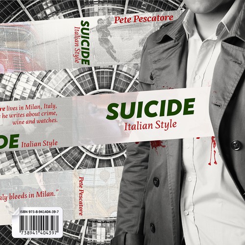 Black and white book cover with the title 'Suicide Italian Style'