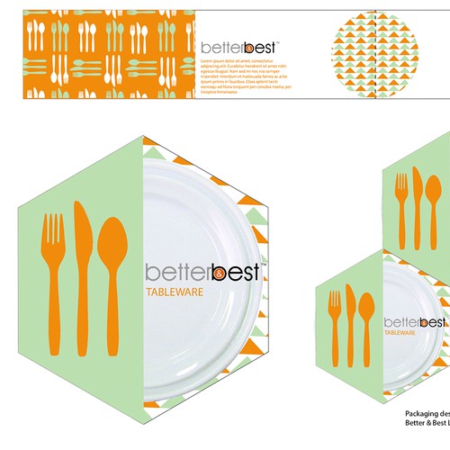 Plastic design with the title 'Better & Best LLC  Packaging design'