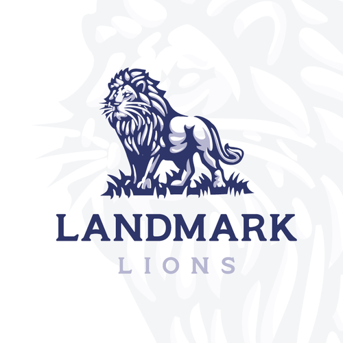 Wildlife logo with the title 'Bold Lion Logo'