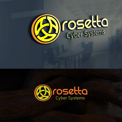 Smartphone logo with the title 'Rosetta Cyber Systems'