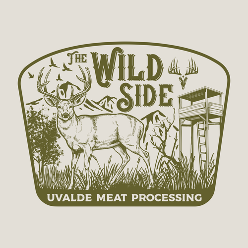 Deer t-shirt with the title 'Vintage deer design'