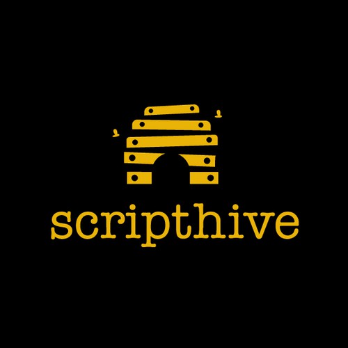 Movie logo with the title 'Logo for a screenplay database'