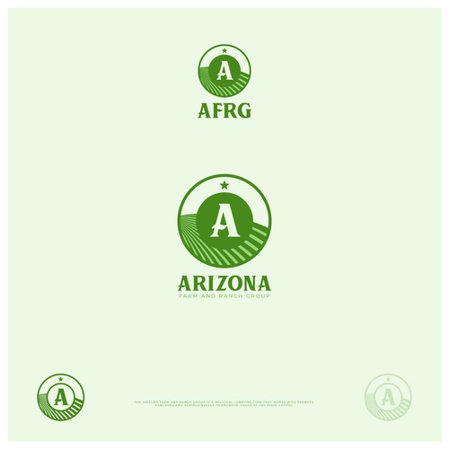 Farm logo with the title 'Arizona Farm and Ranch Group'