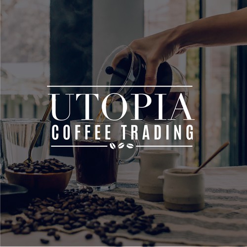 Serif logo with the title 'Coffee Brand'