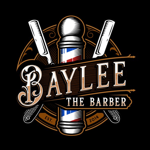 barber pole logo