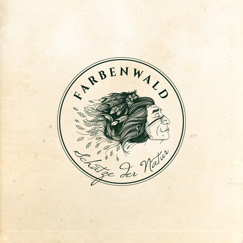 American Indian design with the title 'Shaman logo design for Farbenwald'