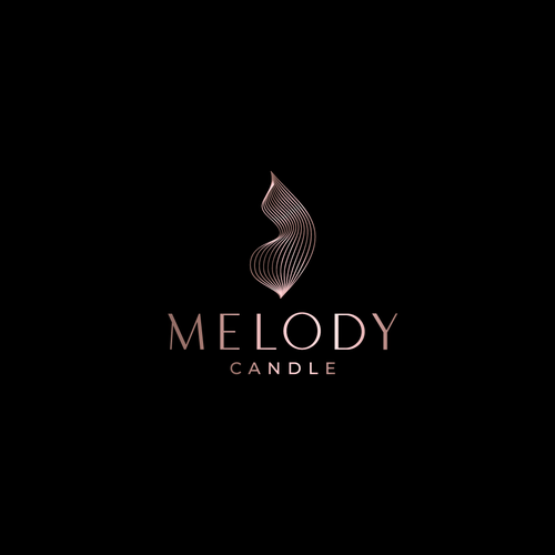 Wax logo with the title 'Logo for Melody Candle'