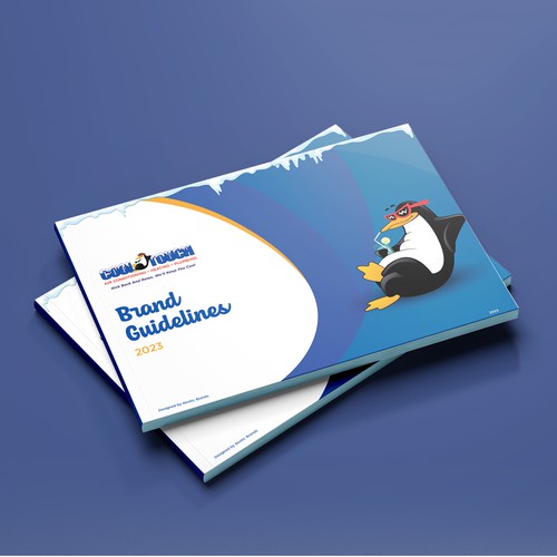 Font design with the title 'Brand Guide for HVAC and air conditioning service'