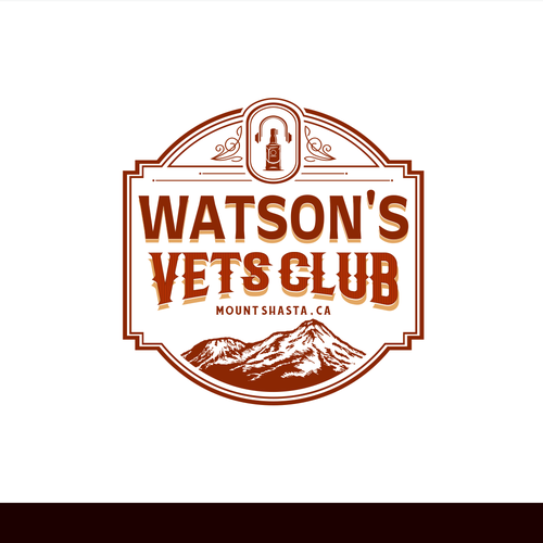 Moonshine logo with the title 'Watsons Vets Club - Night club and Bar'