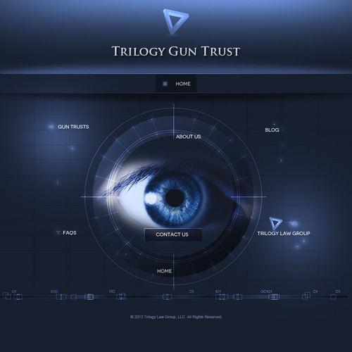 Unique website with the title 'Creative and Unique design www.trilogyguntrust.com'