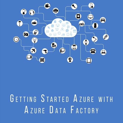 Cloud computing design with the title 'E-book Cover'