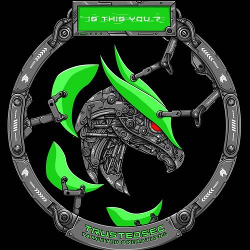 Mechanical design with the title 'Trustedsec 0.2'