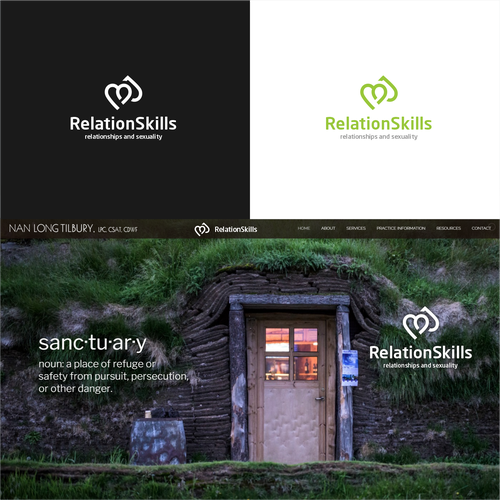 Relationship logo with the title '2 love logo'