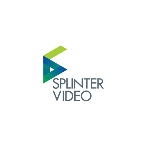 Play logo with the title 'Logo concept for Splinter Video'