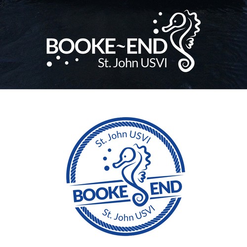 Navy design with the title 'Logo para un yate'