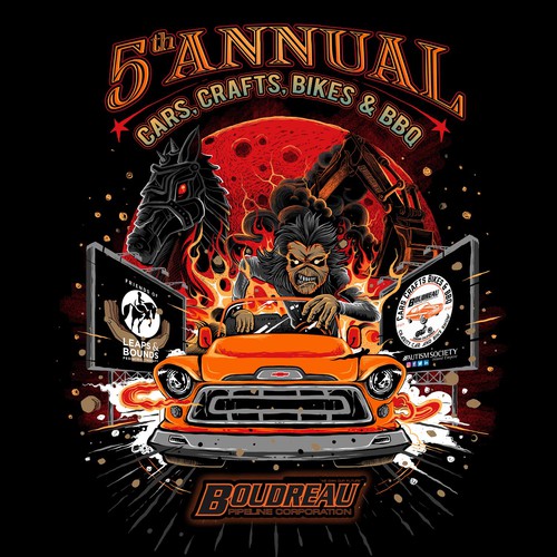 Classic illustration with the title 'BADASS design to raise money for charity!'