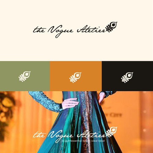 Indian logo with the title 'Logo for Luxury & Opulent Indian Wear Label with Intl Appeal'