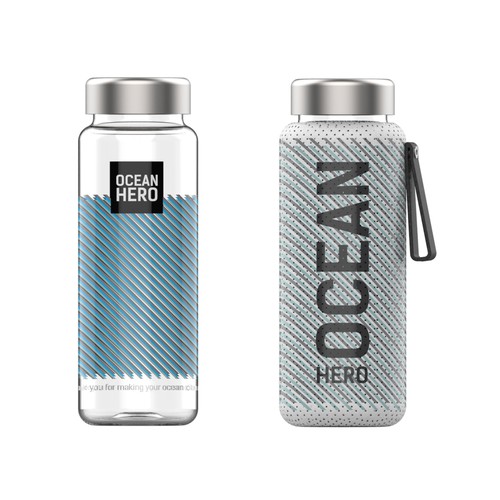 Glass packaging with the title 'Glass bottle design'