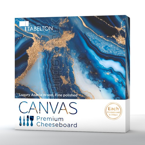 Professional packaging with the title 'Artistic package design concept for Tabelton'