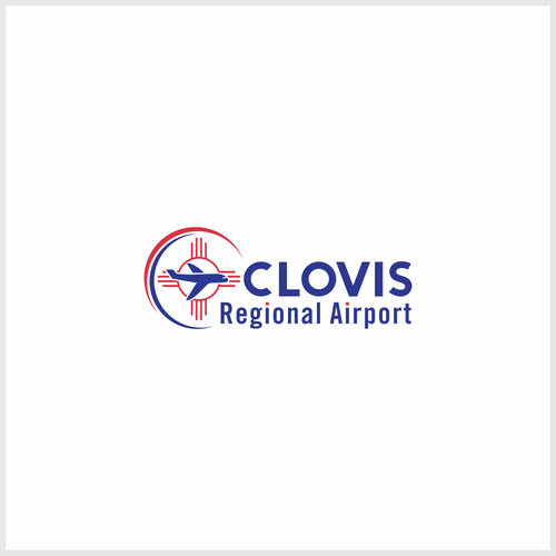 Airport design with the title 'Clovis Municipal Airport '