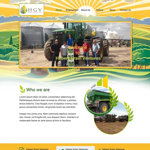 Agriculture website with the title 'Argicultural website'