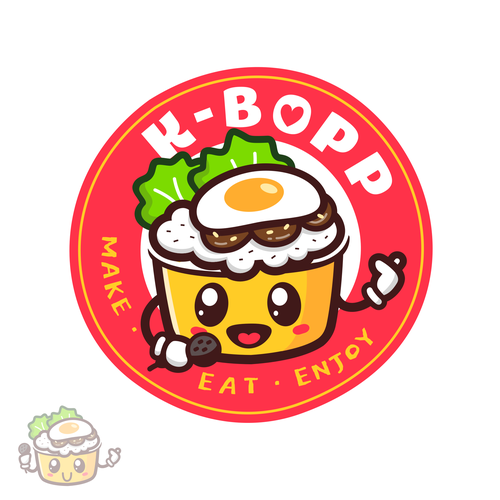 Korea logo with the title 'K-Bopp Logo Design'