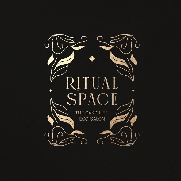 Hair salon logo with the title 'A Mystical, Vintage Vibe Logo Design for a Hair Salon'