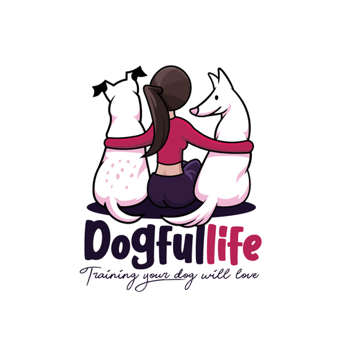 Friend design with the title 'Modern and fun logo for a dog training business'