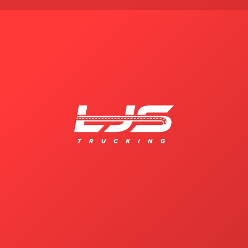 Trucking logo with the title 'Logotype Concept Design for LJS Trucking'