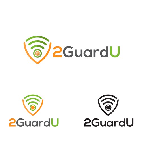 Emergency design with the title '2GuardU logo'