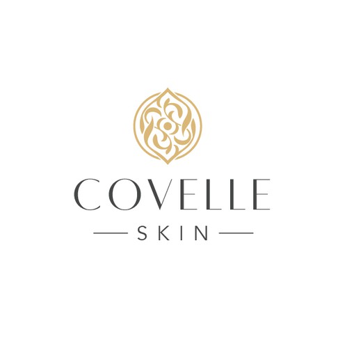 Luxurious logo with the title 'Covelle skin logo'