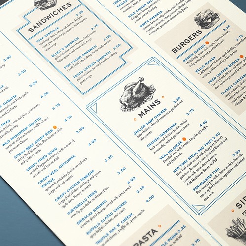 Cafe design with the title 'Little Ruby’s Café'