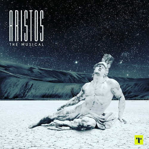Album art design with the title 'Aristos: The musical'