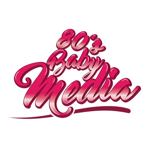 Cultural logo with the title 'Logo | 80's Baby Media'