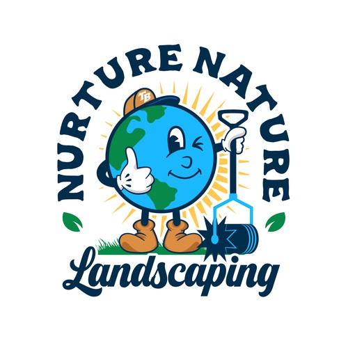 Earth logo with the title 'Logo Design for a Landscaping & Horticulture Company'