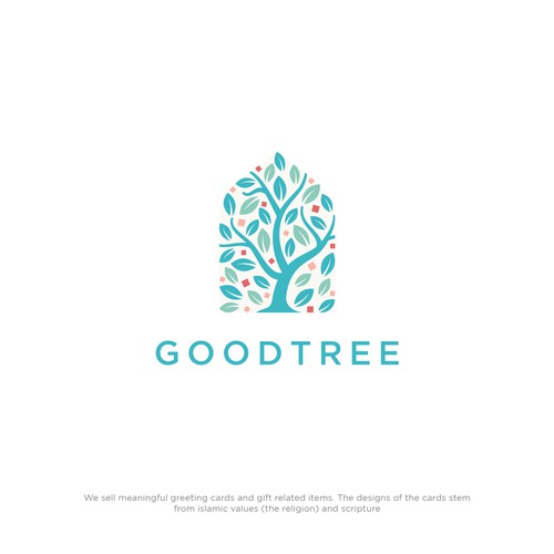 Arabic logo with the title 'Good Tree'