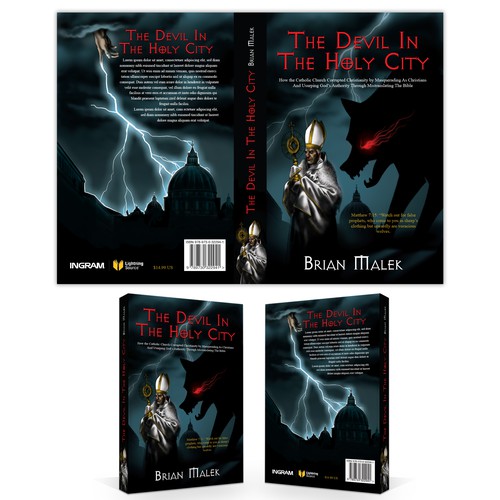 Gothic design with the title 'Cover Book Design'