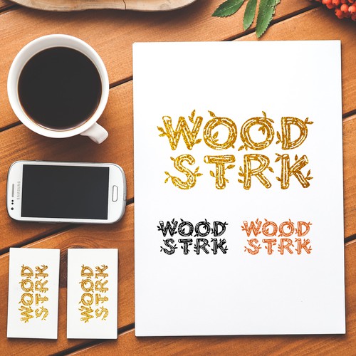 Indie logo with the title 'Logo Entry for WOODSTRK'