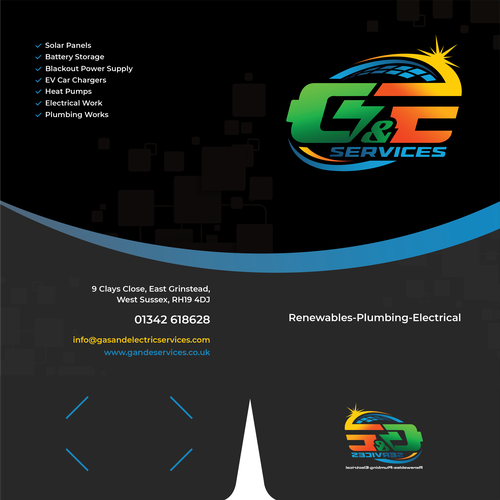 Print design with the title 'A4 folder to keep documents & business card'