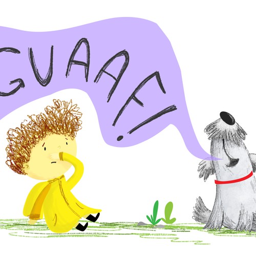 Children's book artwork with the title 'Harvey!!'