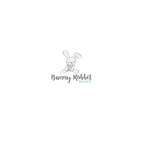 Bunny logo with the title 'Logo for baby gift store'