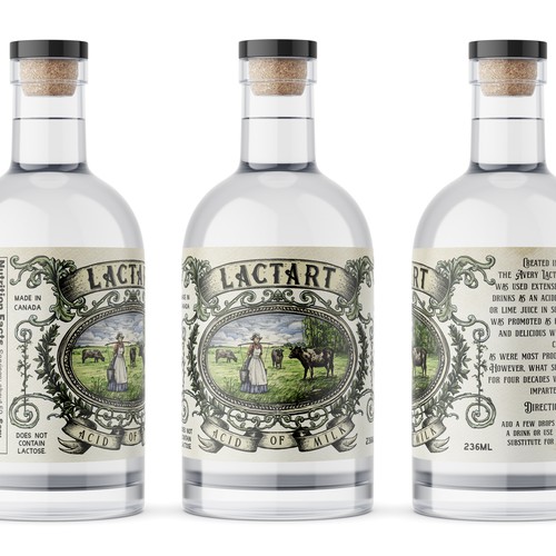 Hand-drawn label with the title 'Vintage hand drawn label'