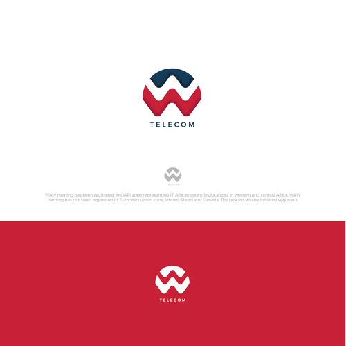 Wireless design with the title 'WAW Telecom'