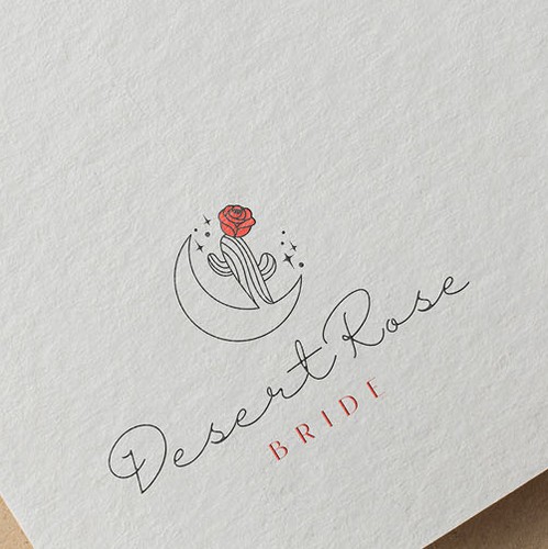 Rose brand with the title 'Logo concept for a bridal store'
