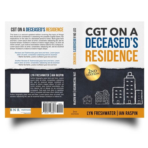 Real estate book cover with the title 'Chalk/Paint Brush Style of Illustration'