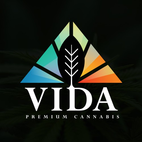 Cannabis leaf logo with the title 'VIDA'