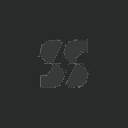 Ss logo with the title 'Brandmark-NR0427'