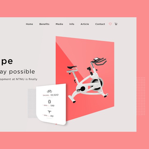 Unique website with the title 'Website design'